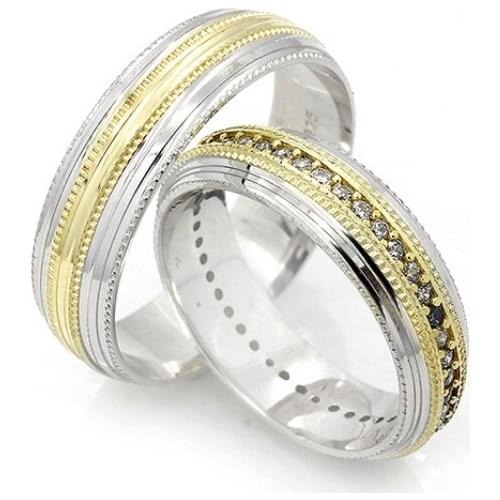 Couple Wedding Ring Sterling Silver 925 Woman And Man Luxury Jewelry Bands Fashion Engagement Anniversary Ancient Greek Model