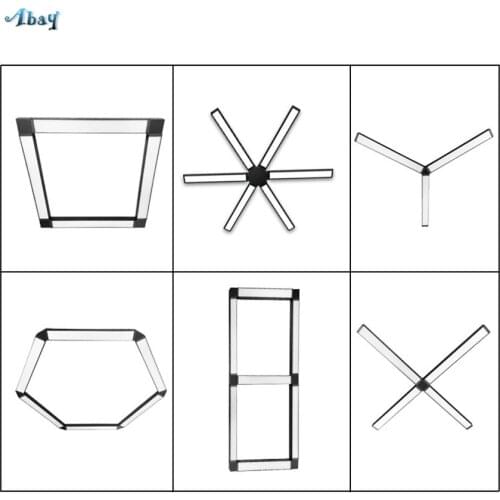 Office Led Long Pendant Lights Warehouse Basement Table Droplight Splicing Modelling Lamp Engineering Bar Lamps Hanging Lighting
