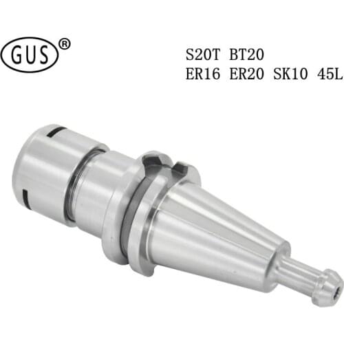 Precision 0.002 Integrated BT ER S20T BT20 Tool holder ER16 ER20 SK10 45L chuck for CNC machining center spindle tool holder