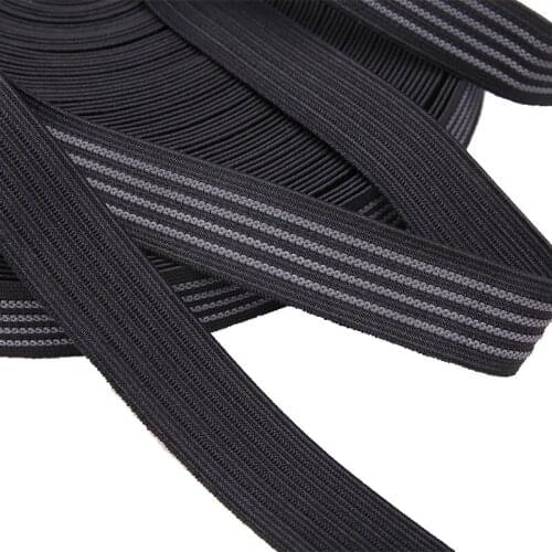 PEANDIM Non-slip Elastic Band Wave Silicone Rubber Webbing Belt DIY Sport Clothes Wrist Guard Sew Accessories 30m/ lot