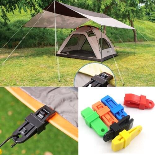 2~100Pcs Tarpaulin Clip Plastic Movable Lock Buckle Outdoor Camping Tent Clamp Home Garden Sun Shade Net Windproof Fixing Clip