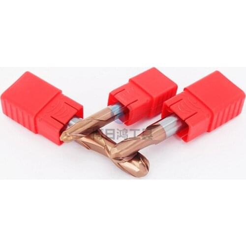 R1.75mm 2 flutes HRC55 Ball Nose End Mill Tungsten high quality Carbide Cutting tool CNC milling cutter Router Bit Milling Tool