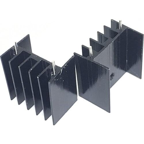 10 pcs Aluminium TO-220 Heatsink TO 220 Heat Sink Transistor Radiator TO220 Cooler Cooling 25*23*16MM With 2Pin