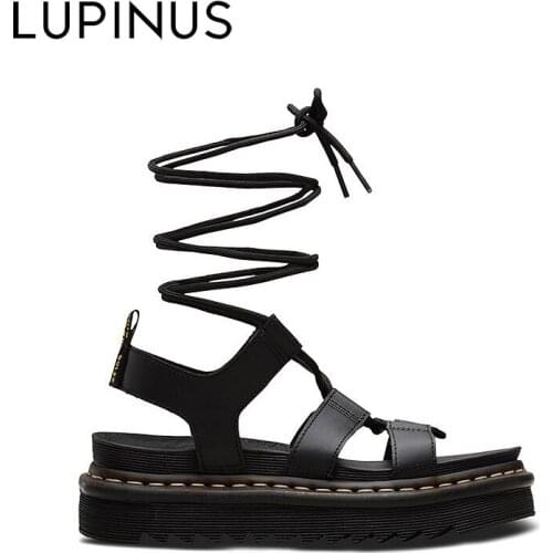 LUPINUS Fashion Chunky Sandals Platform Open Toe Ankle Strap Buckle Lady Roman Shoes High Quality Women Ankle Strap Beach Shoes