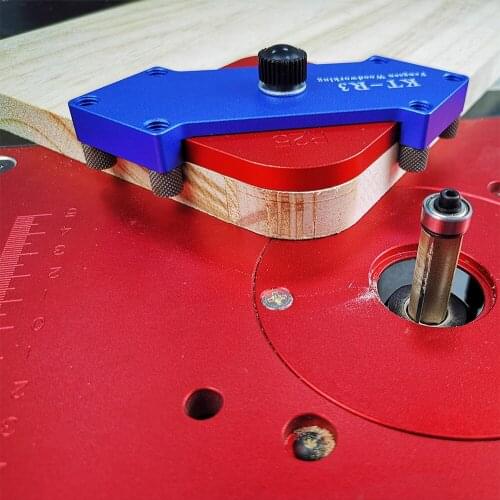 Router Table Corner Jig Templates Radius C/R Angle Locator For Woodworking Electric Wood Milling Trimming Milling Circle Corner