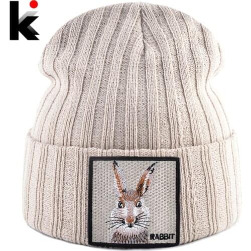 Knitted Beanies For Men And Women Knitting Solid Color Skullies Hat With Embroidery Patch New Fashion Skullies Beanies Boys Hats