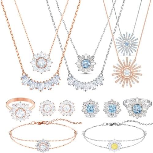 High-quality Original SWA Necklace with Original Engraved SUNSHINE Series Romantic Valentines Day Ladies Jewelry Gift