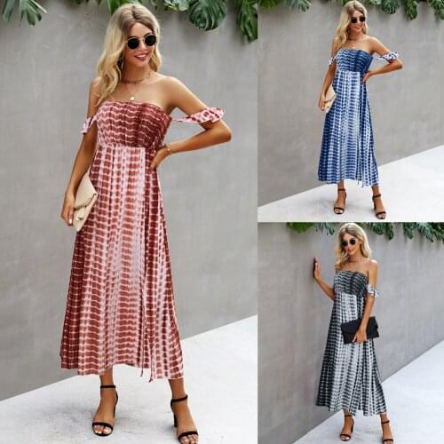 Women Summer Dress 2021 New Supply Fashion Sexy Backless Dresses Wipe A Bosom Vestido De Mujer ONYLQ212S6011