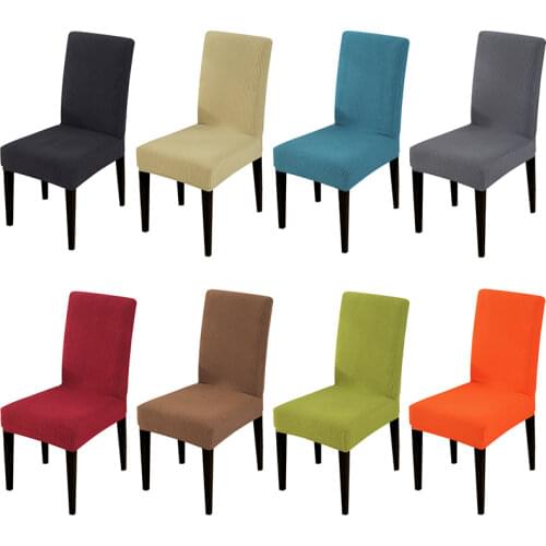 Polar fleece fabric chair cover Slipcovers Stretch Removable Dining seat Chair Covers Hotel Banquet Seat Covers housse de chaise
