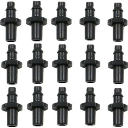 Fast Shipping 100PCS 1/4" Barb x 6mm 7.5mm Slip Connector Garden Irrigation Adaptor Micro Sprinkler Drip Fittings