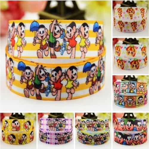 22mm 25mm 38mm 75mm Ruban satin Monica & Emilia Cartoon Character printed Grosgrain Ribbon party decoration 10 Yards Mul042