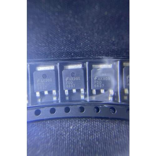 50/PCS LOT FDD6637 DO-252 6637 TO252 35V 55A SMD brand new original
