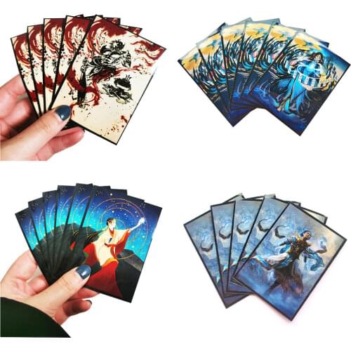 60 PCS/BAG TCG Black Lotus Anime Double Sleeved Cards Sleeves for Trading Cards Nicol Cards Shield Color Magic MTG/YGO/CFV