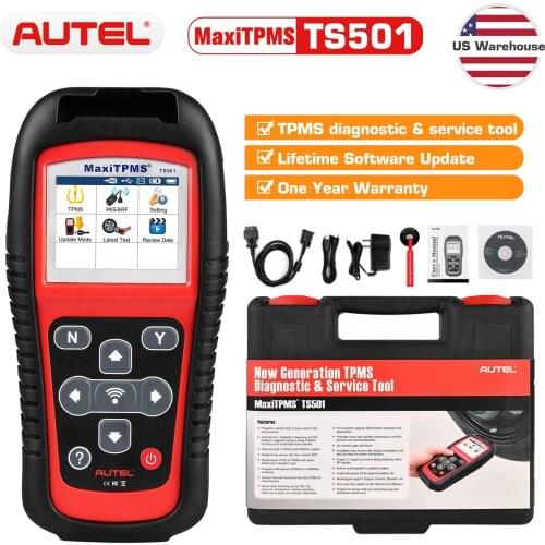 Autel MaxiTPMS TS501 Professional TPMS Tool, Free Update Multi Languages Car Sensor Program Service OBD2 Scanner Diagnostic Tool