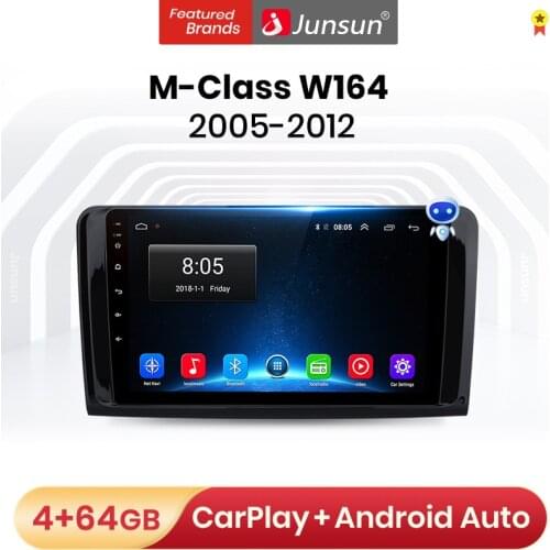 Junsun 4G+64G 4G Car Radio Multimedia For Mercedes Benz GL ML W164 GL320 ML350 ML500 X164 GL35 GL45 GL450 2005 - 2012 no 2din
