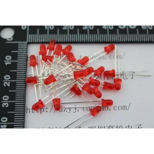 Free shipping brand new 1000pcs/lot 5MM Red light emitting diode Super bright Red Led lamp 5MM Red light led