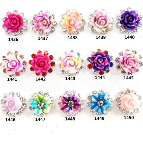 Free Shipping Wholesale 100pcs/lot Rhinestone Flatback Button Nail Art Sticker Accessory Invitation Rhineston Button DIY BT91915