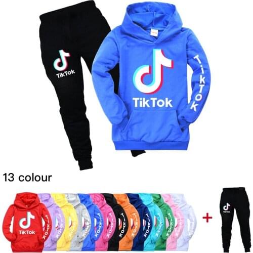 Spring Autumn Boys Girls Cotton Clothes Children Letter Hooded Pants 2Pcs/Sets Kid Fashion Toddler Casual Teenager Tracksuits