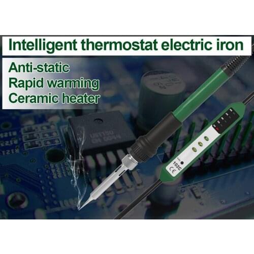 90W Constant Temperature Electric Soldering Iron 5 Steps Temperature Adjustment Welding Tool Anti-oxidation Ceramic Heater