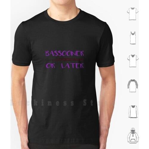 Bassoon Woodwind Symphony Orchestra T Shirt DIY Cotton Big Size S-6xl Bassoon Woodwind Orchestra Oboe Clarinet Flute Symphony