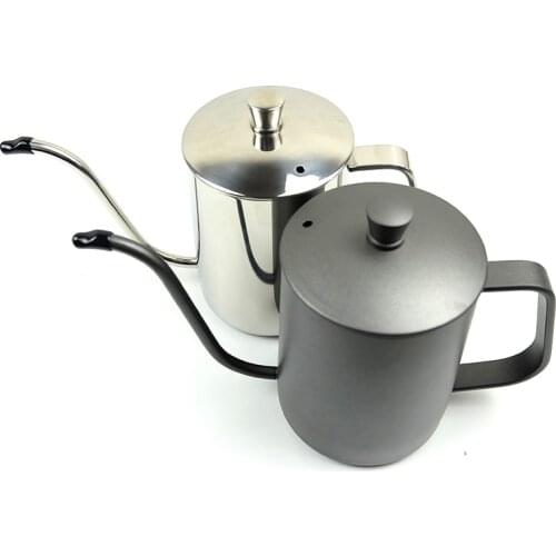 350ml/600ml Coffee Tea Pot 304 Stainless Steel Long Narrow Gooseneck Spout Kettle Hand Drip Kettle Pour Over Coffee pot With lid