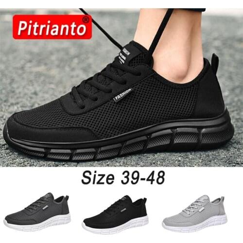 New Summer Men Casual Shoes Breathable Outdoor Mesh Men Shoes Light Sneakers Men Fashion Lac-up Sport Shoes Zapatillas Hombre