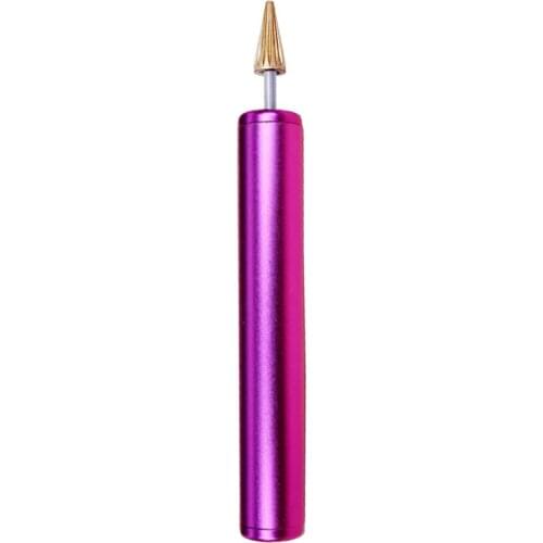 LMDZ Purple Leather Edge Dye Pen,Colorful Edge Roller Applicator,Essential Leather Edge Printing Tool for Leather Working