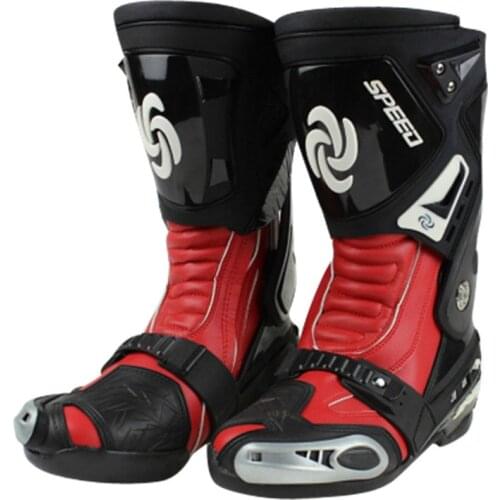 Motorcycle Boots Men Speed Shoe Protector Racing Motocross Riding Long Boot Moto Botas Motorbike Shoes