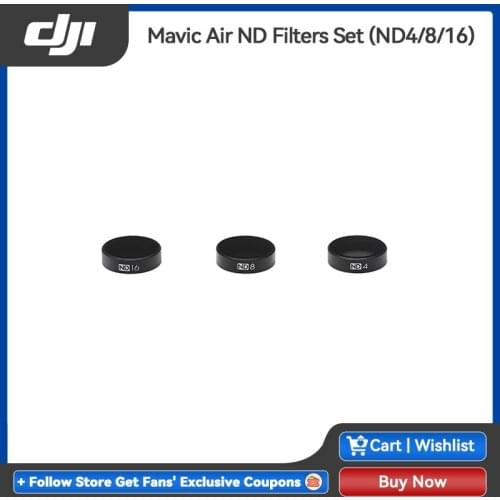 DJI Mavic Air ND Filters Set (ND4/8/16) Reduces light by 2/3/4 stops to effectively avoid over exposure for dji mavic air drone