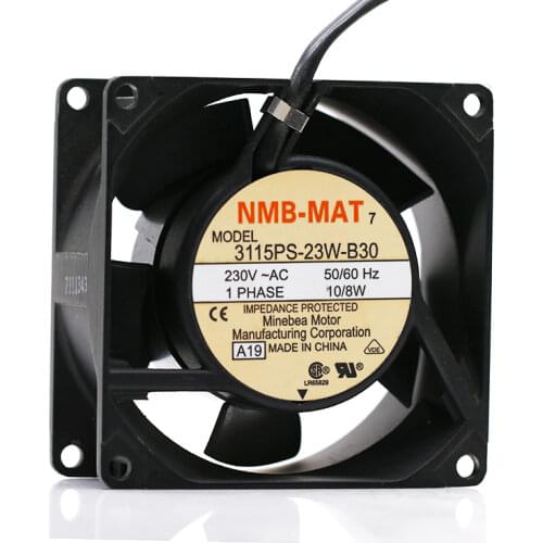 NMB 8038 230V Dual Ball 3115PS-23W-B30 8cm chassis cooling fan 80 * 80 * 38mm