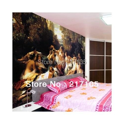 Custom retro wallpaper ladies map for the living room bedroom TV setting wall mural wallpaper 3D waterproof vinyl wallpaper