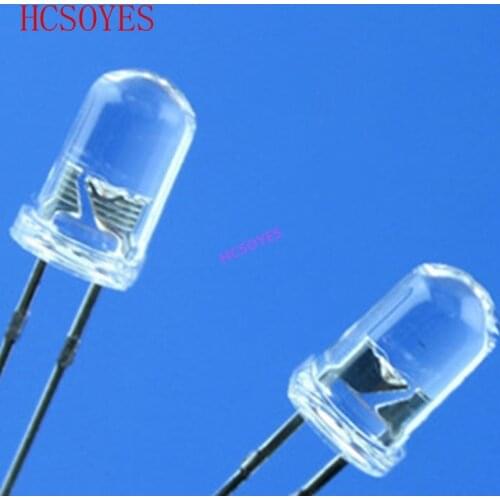 Straight plug led lamp beads f5 highlight white hair red white hair yellow white hair blue white hair green 5mm led diode