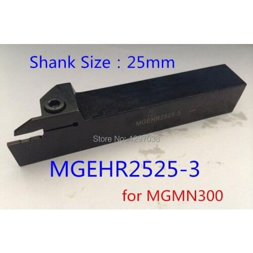 MGEHR 2525-3 External Grooving Turning Tool Holder Shank Diameter 25*25mm Length 150mm CNC lathe tool for MGMN300 Inserts