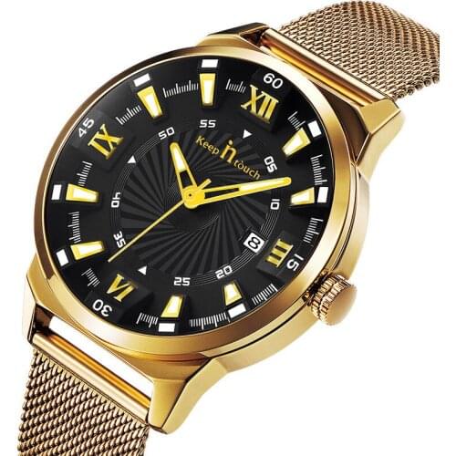 TJW Mens Gold Watch