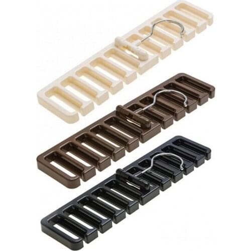 Household Belt Storage Rack with Hook Hanging Finishing Tie Shelf Scarf Hanger Multifunction Wardrobe Closet Rectangle N0PA