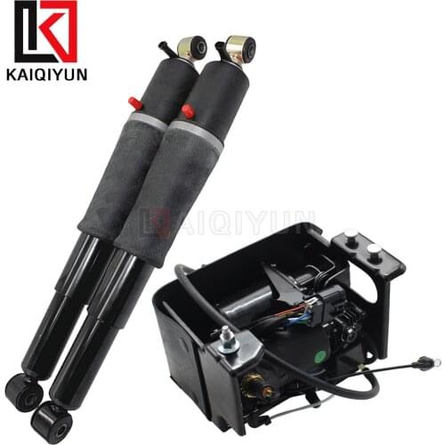 Rear Suspension Shock & Air Compressor Pump For Chevrolet Tahoe GMC Yukon Cadillac Escalade 2002-2014 15756926 15924688 15254590