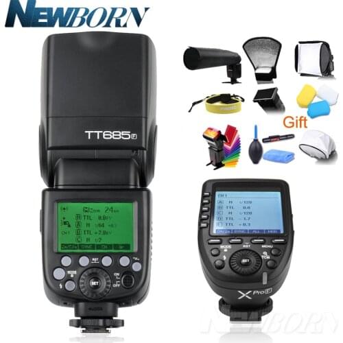 Godox TTL II Autoflash TT685F Camera Flash 2.4G wireless HSS 1/8000s GN60+2.4G Wirless X System Xpro-F Kit For Fuji Cameras