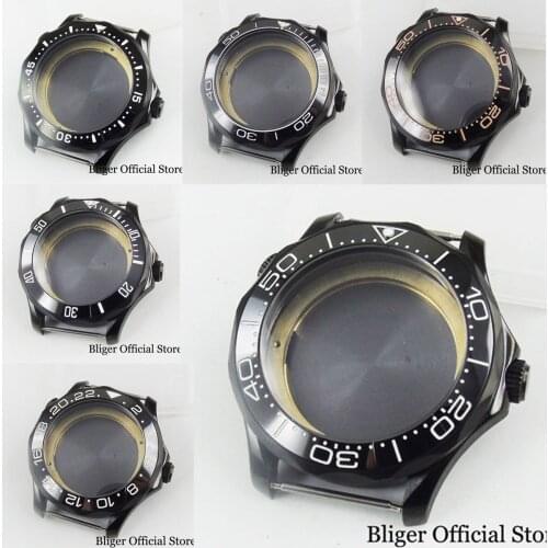 High Quality PVD Plated Watch Case 41mm Sapphire Glass Fit MIYOTA Automatic Movement