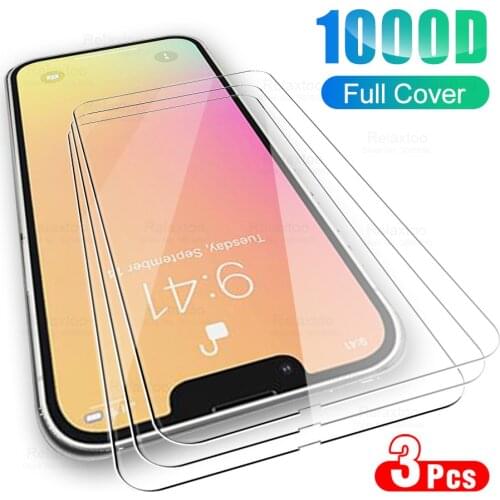 3pcs screen protector protective glass on the for iphone 13 pro max i phone 13 mini ip iphone13 tempered glass sklo film cover