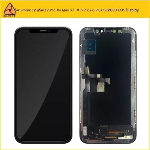 Grade AAA+++ LCD For iPhone 12 Mini 12 11 Pro Xs Max Xr X 8 7 6s 6 Plus SE 2020 LCD Display Touch Screen Assembly with 3D