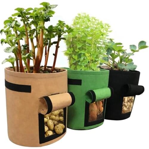 1PC Plant Grow Bags Home Garden Planter Potato Pot Greenhouse Outdoor Vegetable Growing Bags Vertical Garden Accessories Tools