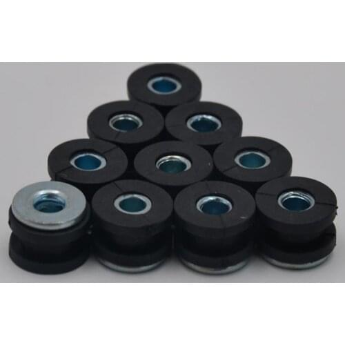 10pcs Motorcycle Replacement Rubber Grommets Fits 1/4" Diameter Holes