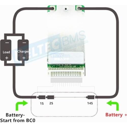 14S 48V bms 15A lithium battery protection board same port electric bicycle/e-bike 18650 polymer ternary BMS drop protection