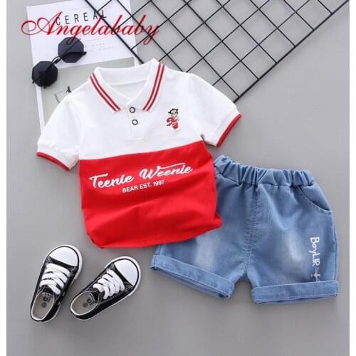 Baby Clothes Summer Boys Clothing Sets Fashion Short Sleeve T-shirts + Short 2pcs Suit Childrens Clothes For Bebe Boys