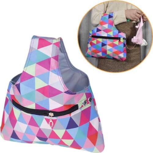 2Style Oxford Cloth Waterproof Yarn Crochet Knit Bag Portable Knitting Needle Storage Bag DIY Craft Organizer For Thread Storage