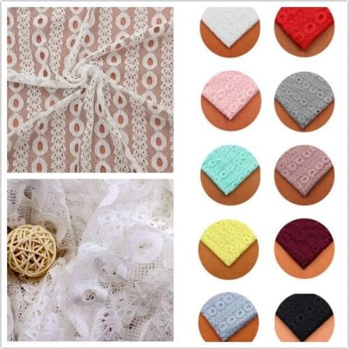 3Yards Elastic Lash Embroidery Lace Fabrics Cotton Cord French Lace Fabric Guipure Nigeria African Lace For Wedding Dress