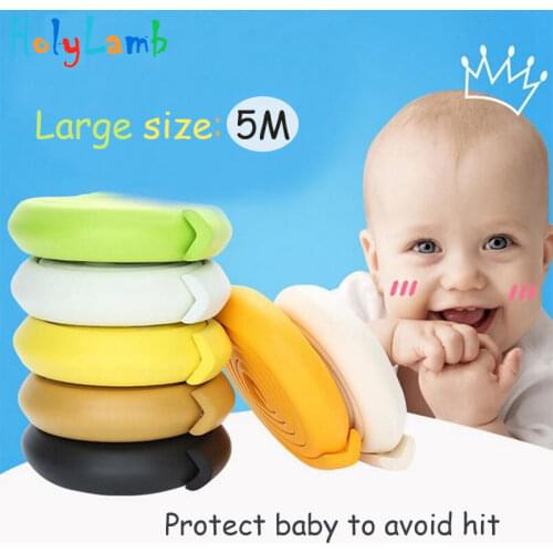 5M Children Protection 5M Length Table Guard Strip Baby Safety Products Glass Edge Furniture Corner Protection of Children