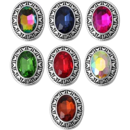 5pcs/lot New Vintage 18mm Snap Jewelry Retro Exotic Flower Metal 18mm Snap Buttons Fit DIY Snap Button Bracelet Fashion Necklace