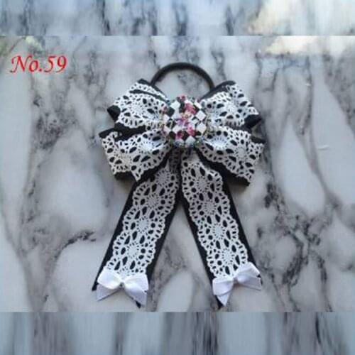 50 pcs BLESSING Girl Boutique 5x6.5 Grosgrain Ribbon Hair Bows WITH Clip, Dovetail HairBows Accessories