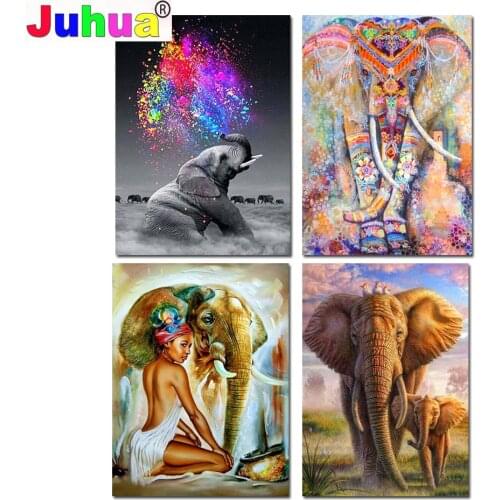 5d Diamond Painting Full Drill Animal New Arrival Diamond Embroidery Elephant Decorations For Home,mosaic Puzzle art